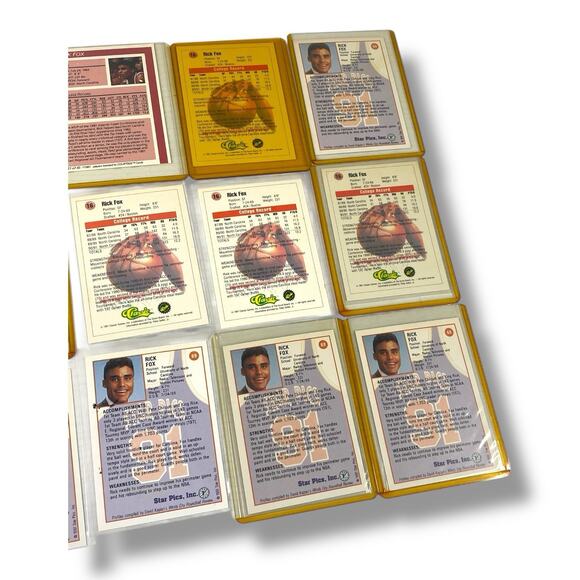 Lot of 12 Rick Fox Autographed Signed Rookie Cards - Picture 6 of 6